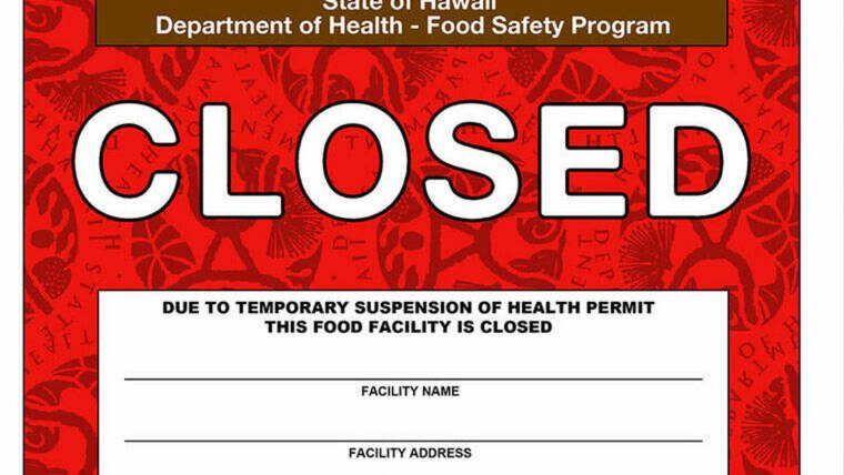 DOH issues red placard, shuts down Himalayan Kitchen in Kaimuki