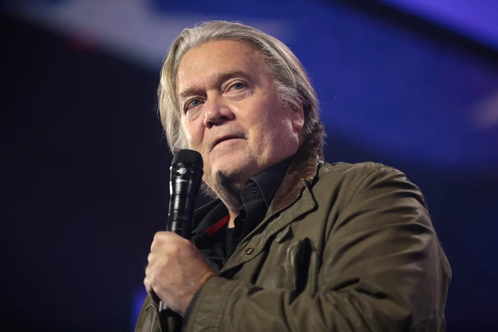 Desperate Steve Bannon begs Elise Stefanik to take down Mike Johnson as she quits Congress