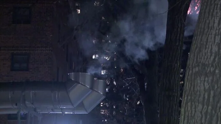 NYCHA residents alarmed by smoke coming from temporary boiler outside Amsterdam Houses