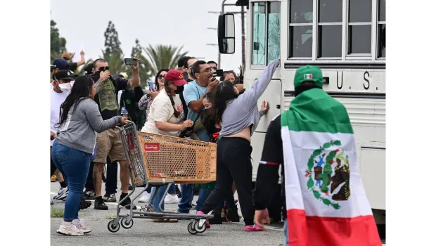 LA man pleads guilty to assaulting a federal agent during an immigration enforcement protest in Paramount