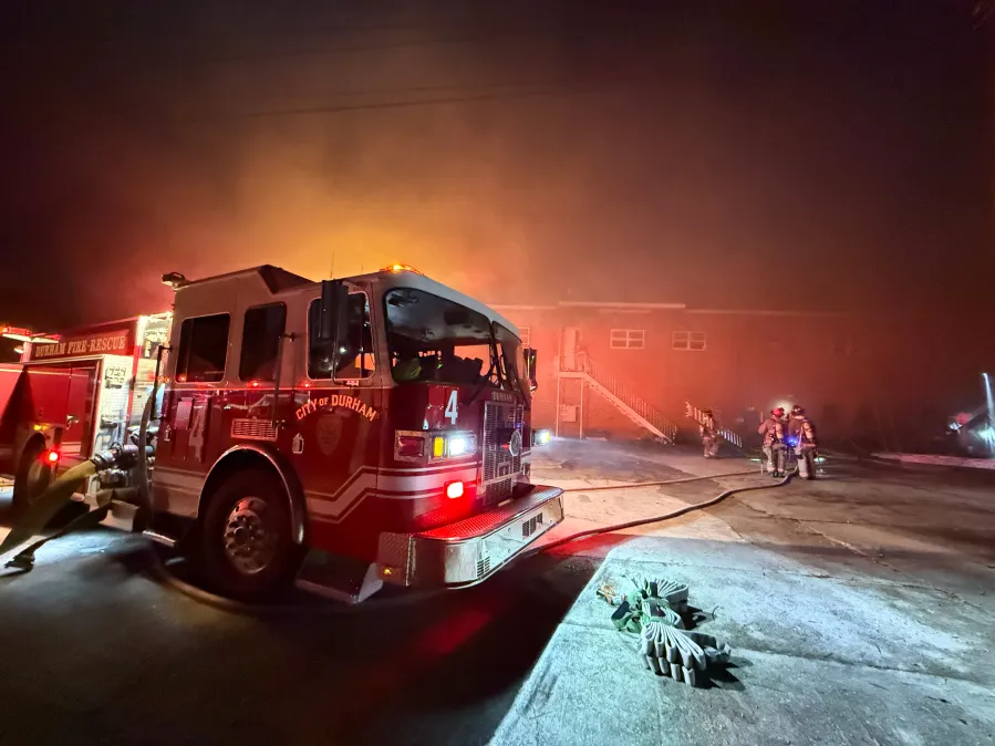 Two-story building damaged after blaze on Ridgeway Avenue in Durham, fire officials say