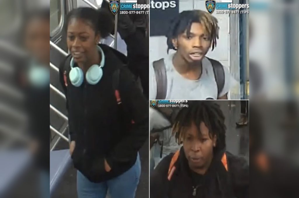 NYPD Seeks Trio Suspected of Violent Robbery and Assault on Brooklyn-Bound Subway