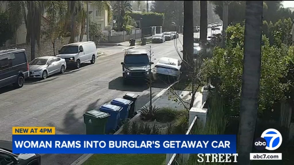 Sherman Oaks woman rams her Mercedes-Benz into burglars’ getaway car