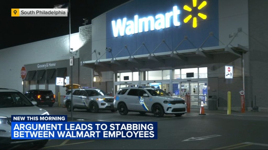 Argument between employees leads to stabbing outside South Philadelphia Walmart