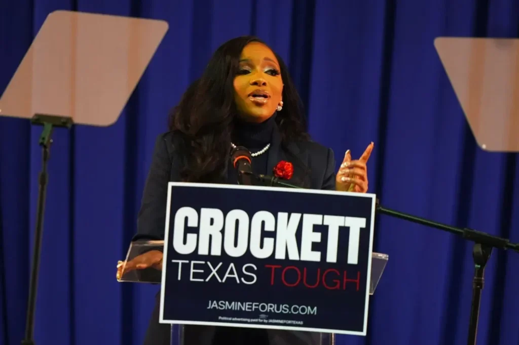 Jasmine Crockett says allies are worried for her safety during Texas senate bid