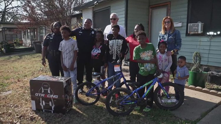 Fort Worth community surprises 12-year-old boy with new bike for Christmas