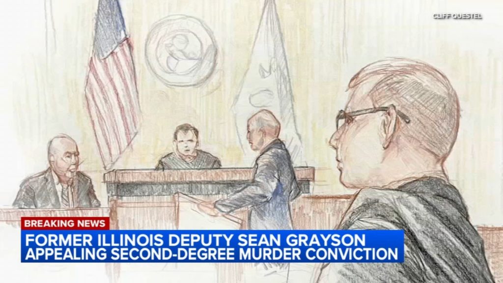 Ex-Sangamon County Sheriff’s Deputy Sean Grayson appeals conviction for murder of Sonya Massey