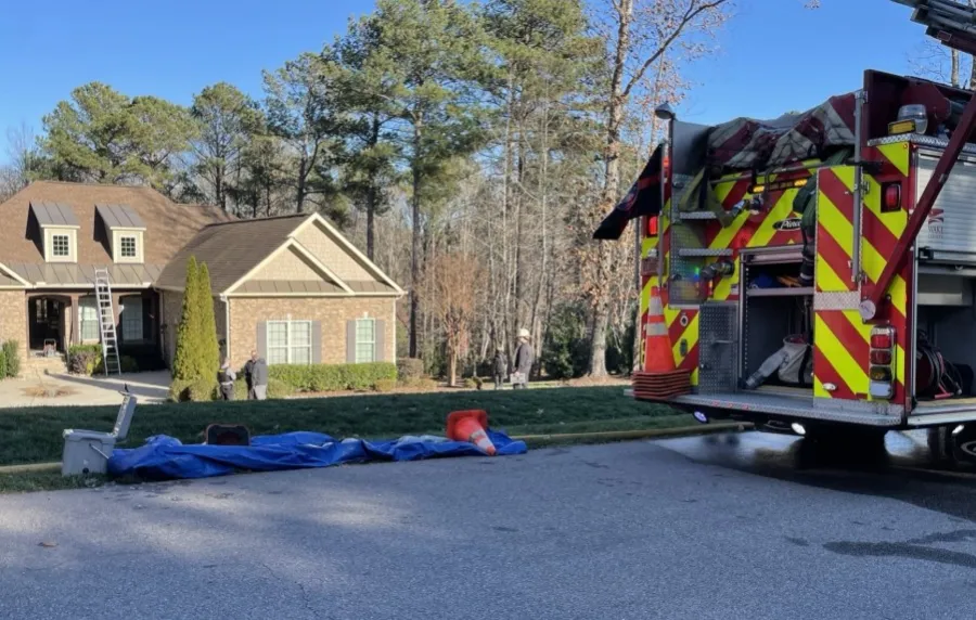 Two residents injured in house fire near Wake Forest, officials say