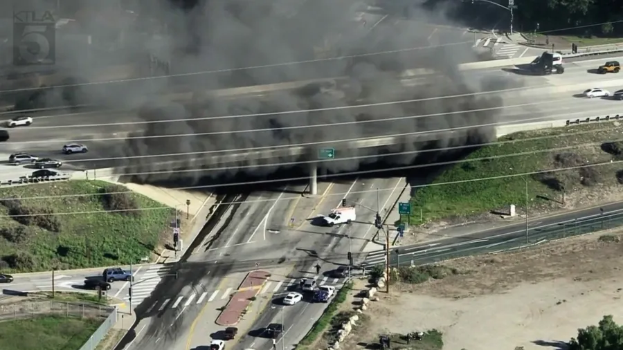 Electric school bus catches fire in Los Angeles, driver hospitalized
