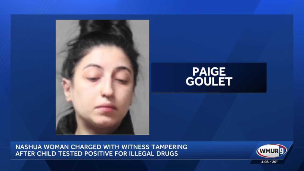 Nashua woman charged with witness tampering after child tests positive for illegal drugs