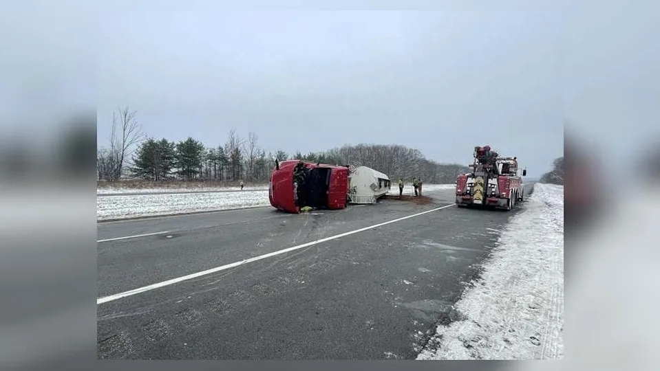 Truck driver falls asleep, spills ethanol on Ohio interstate, OSHP says