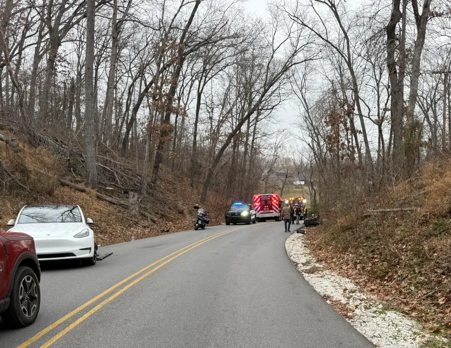 Injury reported in Little Flock car-motorcycle crash