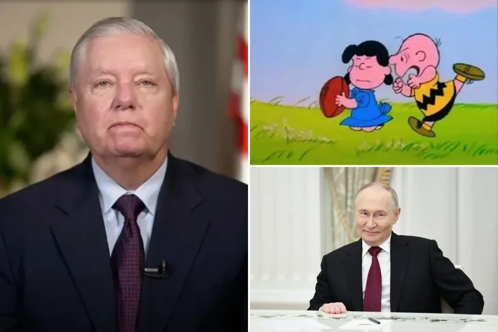 Lindsey Graham warns Trump that Putin is acting like ‘Lucy with the football’ in Ukraine talks