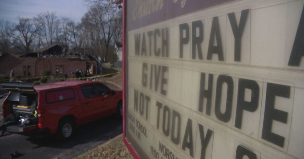 It won’t be there Sunday’: Fire destroys church weeks before Christmas