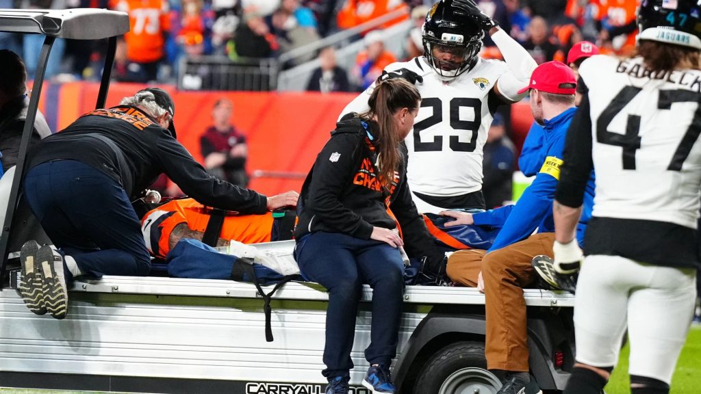 Denver Broncos wide receiver Pat Bryant rushed to the hospital after taking terrifying hit in Jaguars loss