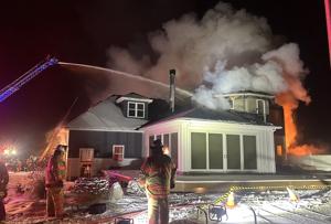 Firefighters battling blaze at house in Town of Batavia
