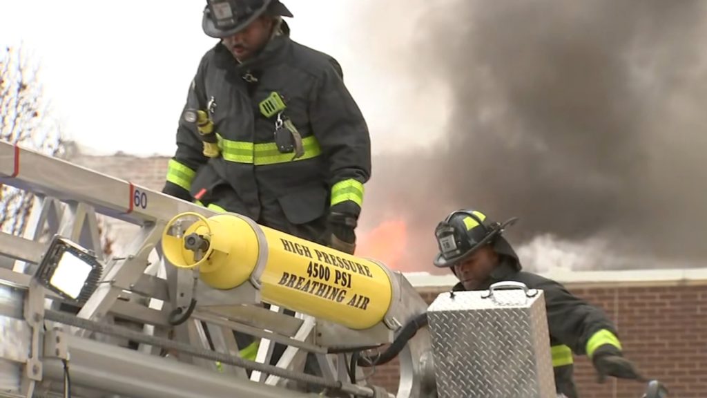 CFD battling large fire at Lawndale townhouse