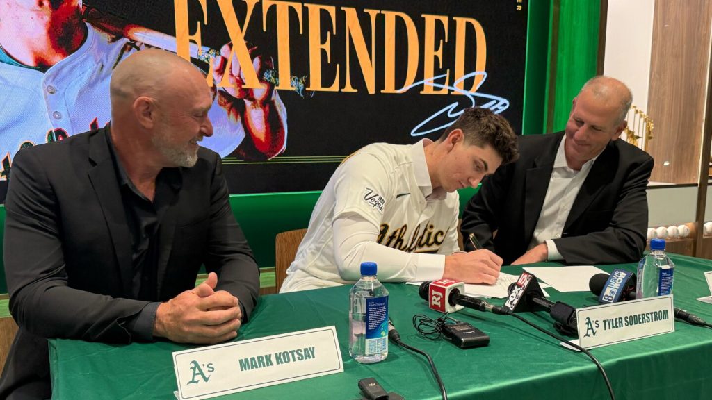A’s announce Soderstrom deal in Las Vegas