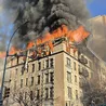 Panic as huge fire rages in New York as Manhattan apartment block goes up in flames