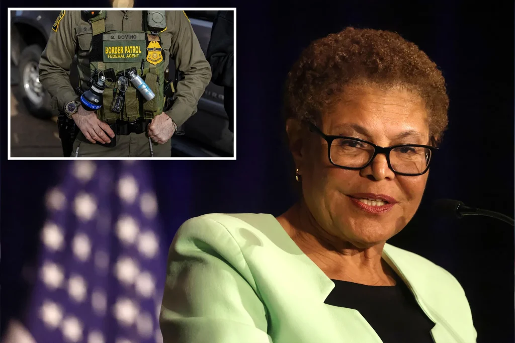 LA Mayor Karen Bass calls it ‘sad’ that Hispanics are joining Border Patrol – suggests they’re desperate for money