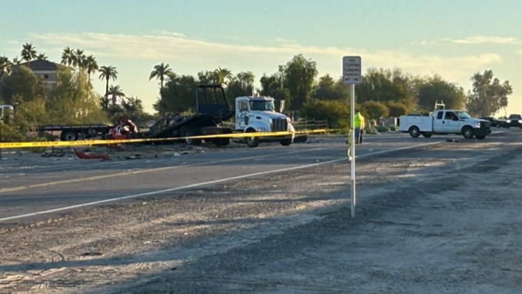 1 dead, 1 hospitalized in fiery Litchfield Park crash, police say