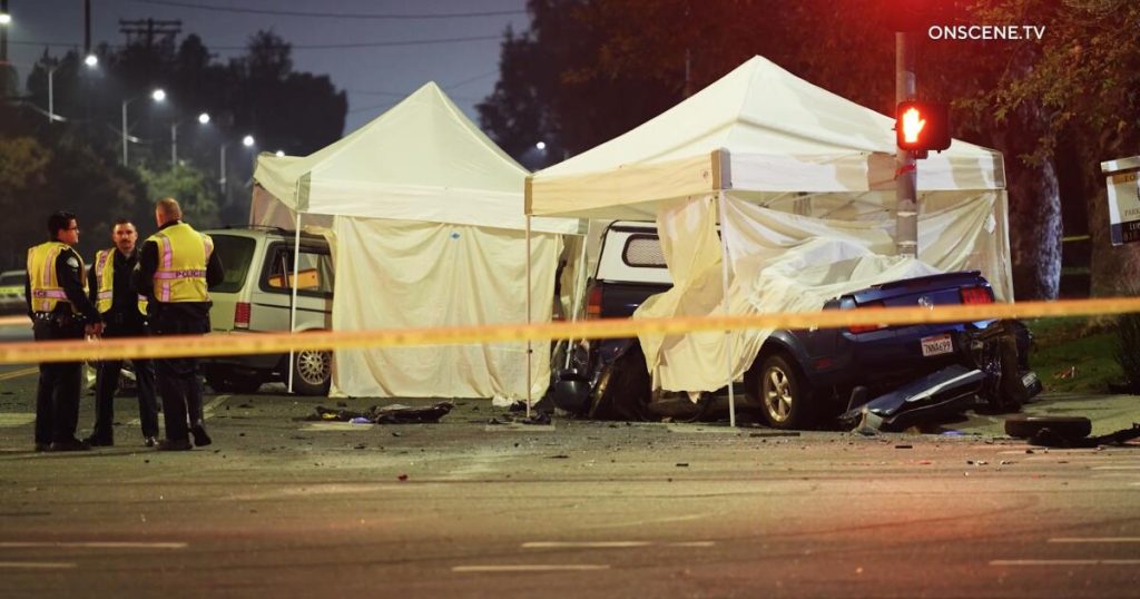 Three dead in Panorama City crash after driver speeds through red light
