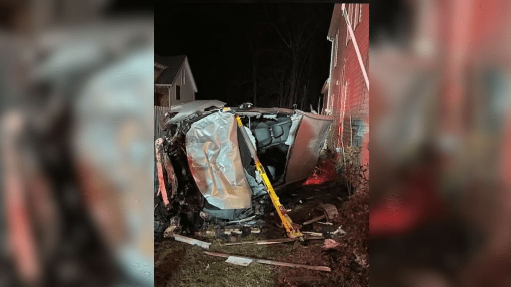 2 rescued, 5 displaced after car crashes into Mass. home