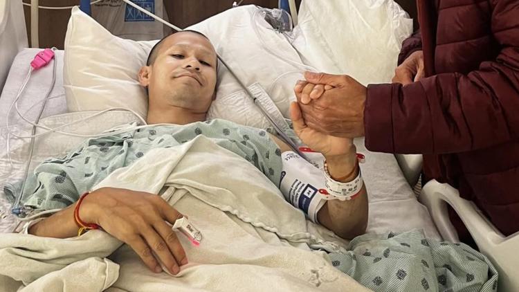 Buddhist monk has leg amputated after being hit by truck in Liberty County during walk across United States