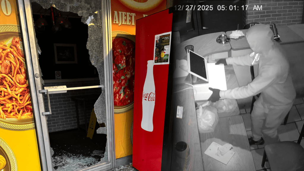 Surveillance video shows smash-and-grab crime spree targeting several Clifton small businesses