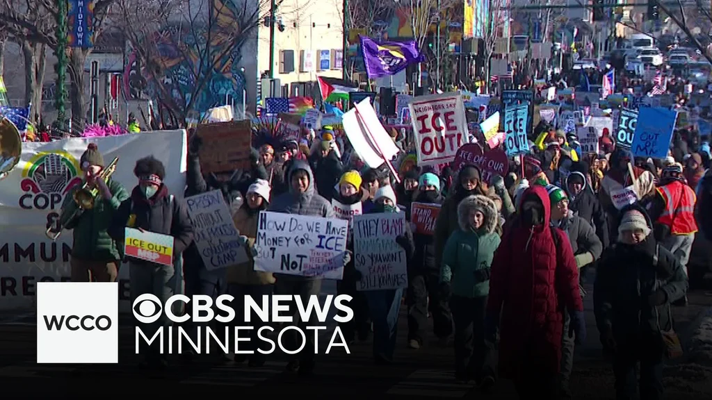 Thousands march in Minneapolis against ICE’s Operation Metro Surge
