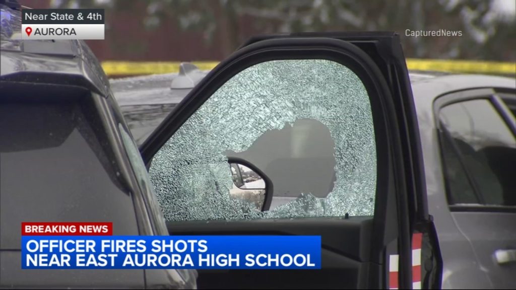 Officer shoots vehicle near Aurora high school while responding to 911 call about driver: police