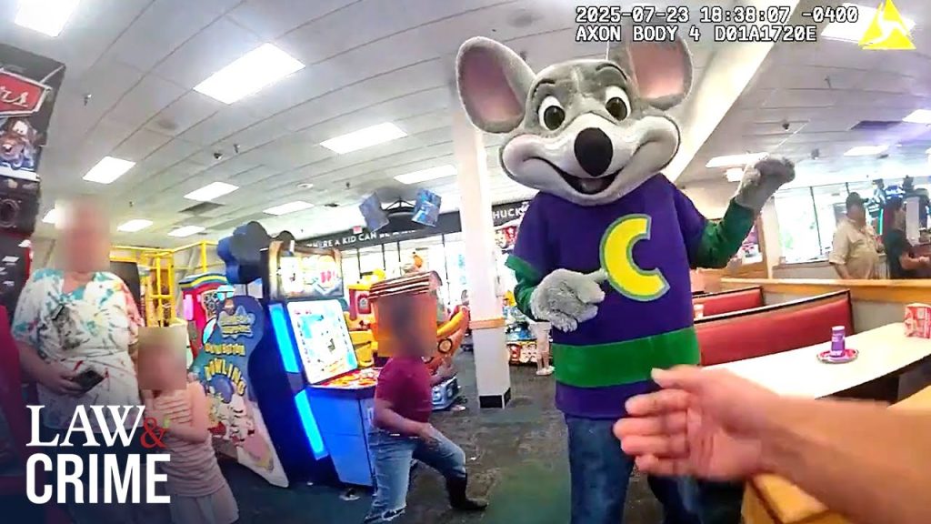 Police Take Down Chuck E. Cheese Mascot in Front of Screaming Kids