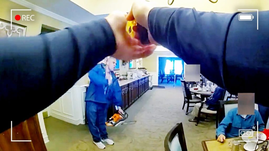 Cops Trapped in Real-Life Chainsaw Massacre