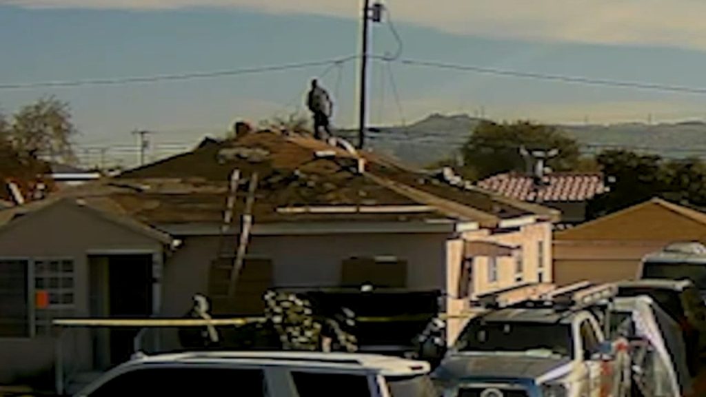 ICE agents climb onto roof, chase construction workers in SoCal raid