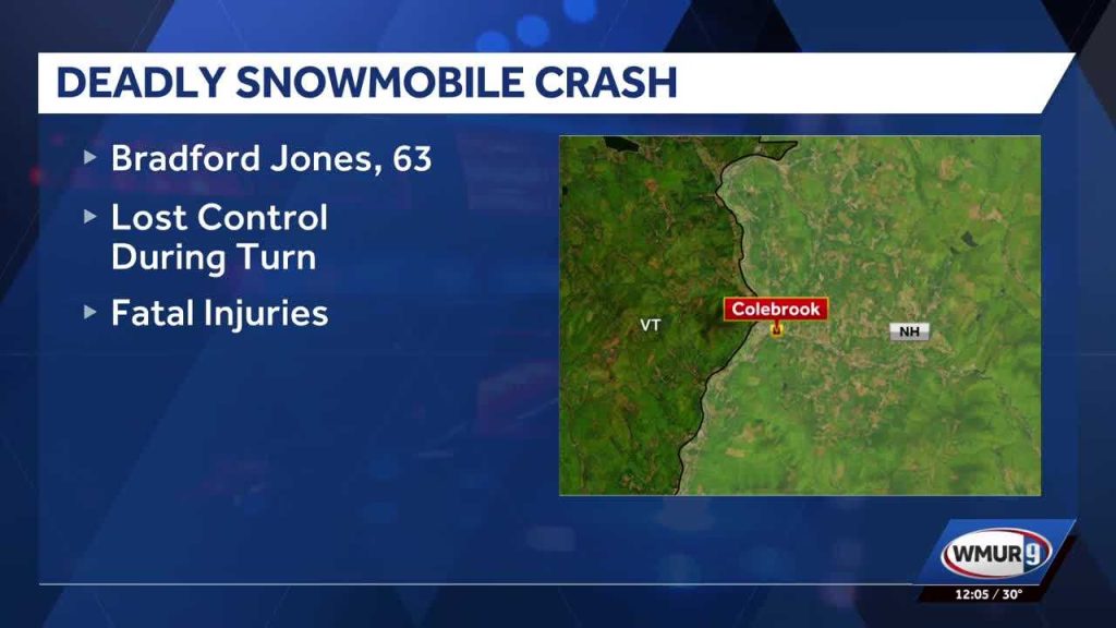 1 killed in snowmobile crash in northern New Hampshire
