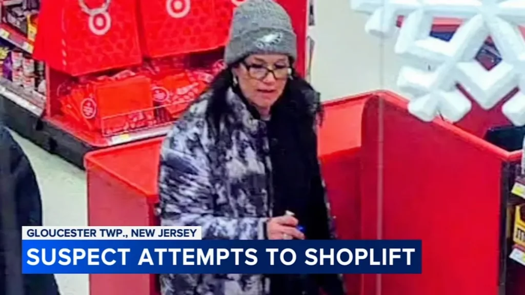 Woman caught on surveillance trying to steal $500 in merch from Target in Camden County