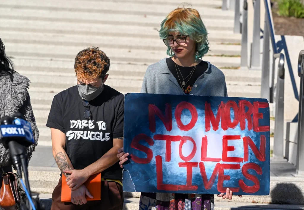 Protester permanently blinded by Homeland Security officer in Southern California