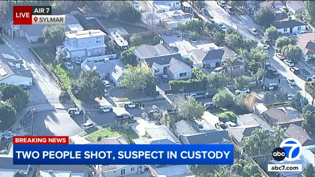 Suspect in custody after man and woman shot in Sylmar, police say