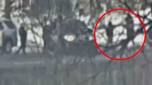 Surveillance footage shows immigration activist blocking road before fatal ICE shooting