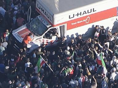 U-Haul drives into crowd at Los Angeles anti-Iranian regime protest