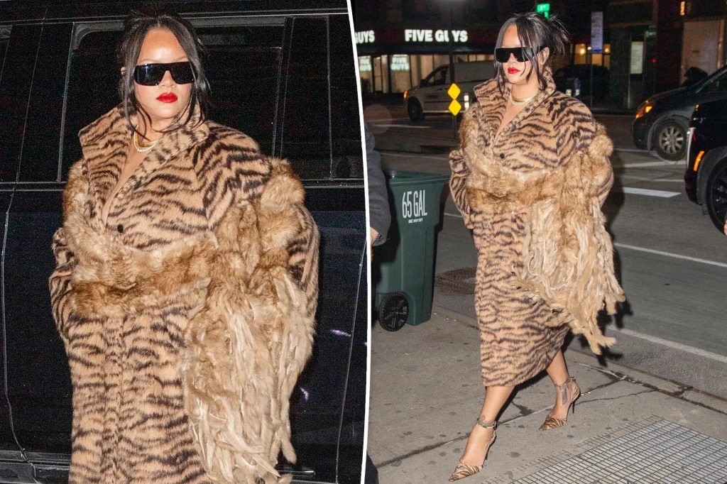 Rihanna's fierce Alaïa tiger stripes: bold, luxurious, and stylish