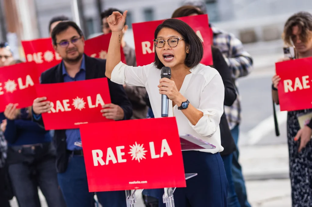 DSA mayoral candidate clashes with reporter, stumbles on LA facts