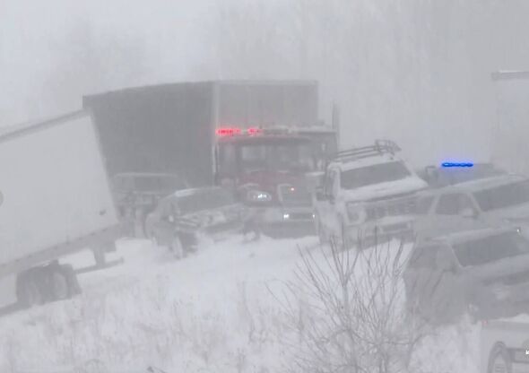 100-car pile-up on Michigan Interstate 196 injures multiple in heavy snow chaos