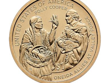 Polly Cooper's heroic act honored on $1 coin