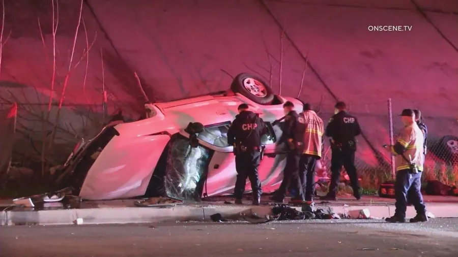 SUV plunges 100 feet off Southern California overpass; at least 1 dead