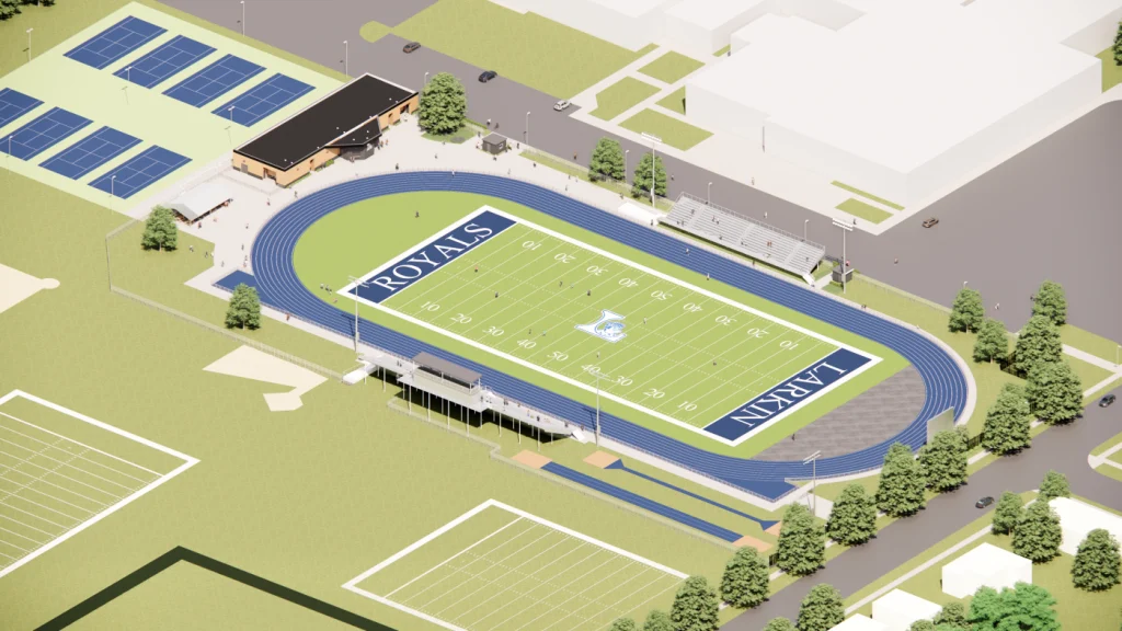 New Larkin High School Sports Stadium in Elgin Set to Open for Fall Football Season