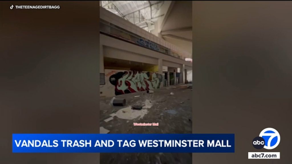 Vandals cause extensive damage at closed Westminster Mall