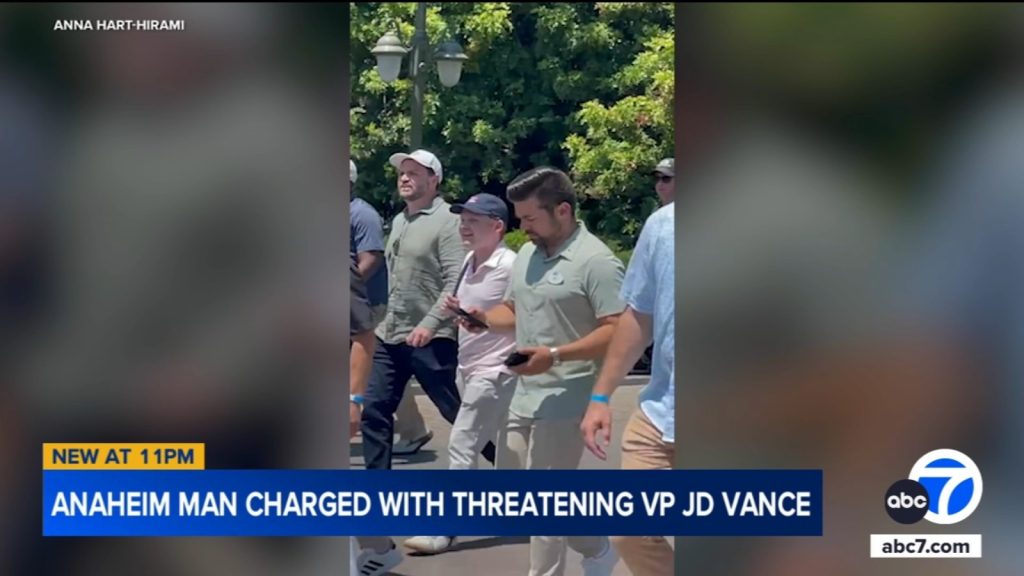 Anaheim man accused of making death threats against JD Vance during Disneyland visit