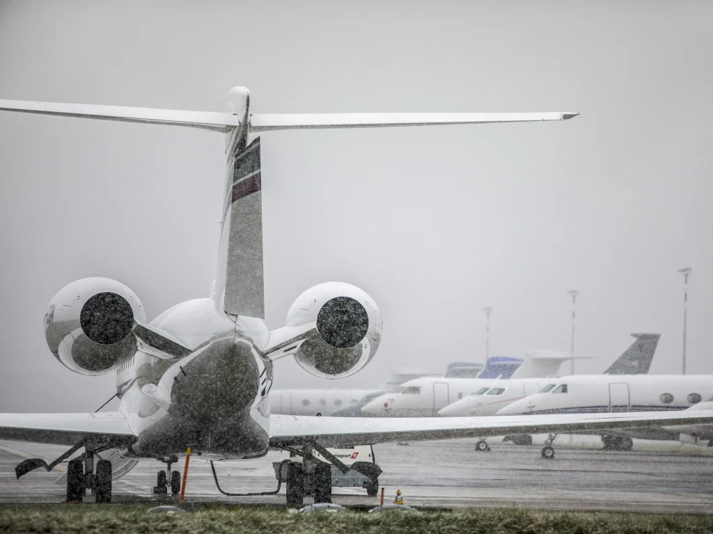 Davos elite arrive by private jet as world’s rich and powerful gather