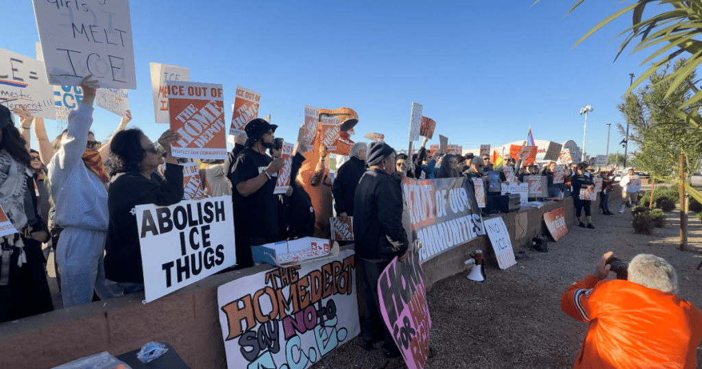 ICE protests erupt at Phoenix Home Depot